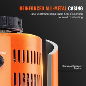 Trasformatore di Tensione Variabile Automatico 500VA, 3.84 Amp, Ingresso 110V, Uscita 0-130V, Regolatore di Tensione AC con 4 Stabilizzatori Extra - Product Image 5