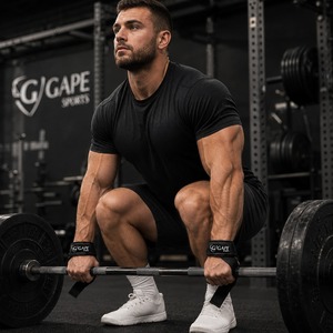 Sangles de levage personnalisées avec logo d'usine pour la musculation et le powerlifting, sangles de poignet pour l'haltérophilie et le soulevé de terre pour l'entraînement en salle de sport - Product Image 6