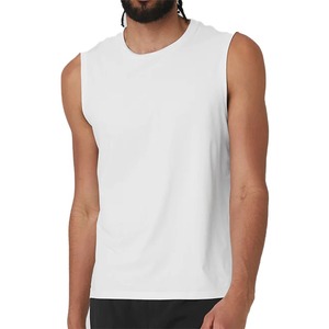 Camiseta sin mangas para hombre, tela suave al tacto, diseñada para máxima comodidad durante el entrenamiento en el gimnasio y la carrera. - Product Image 1