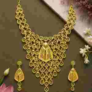 Wholesale 14K 18K 24K Micron Gold Filled Dubai Style Heavy <b>Bridal</b> Long Necklaces Traditional Turkish Design Fashion <b>Jewelry</b> <b>Sets</b> - Product Image 3