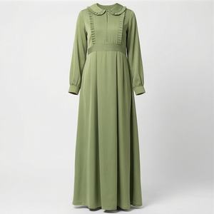 Abaya Musulmana de Primera Calidad, Tela Personalizada, Colores Sólidos, Empaque y Diseños Personalizados, Venta al Por Mayor, Ropa Islámica para Mujer - Product Image 1