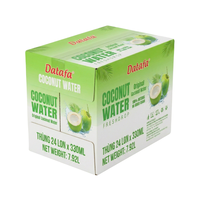 Boisson de premier choix 330ml Eau de coco pure 100% avec pulpe de noix de coco véritable, rafraîchissante, en provenance du Vietnam, pour OEM ODM, échantillon gratuit