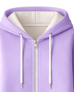 Sweat-shirt à capuche long zippé en polaire pour femme, couleur lavande, avec poches kangourou, vêtement d'hiver décontracté et chaud, fabrication OEM personnalisée - Product Image 3