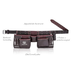 Cinturón de Herramientas de Cuero Personalizado de Nueva Llegada, Cinturón de Cuero de Grano Completo para Electricistas, Carpinteros y Constructores con Bolsillos Personalizados - Product Image 5