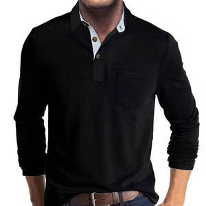 Polo homme en tissu respirant, style décontracté, idéal pour les tenues de tous les jours et les looks modernes. - Product Image 5