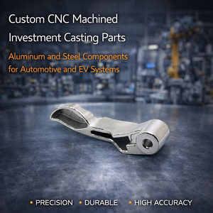 Pièces moulées par investissement usinées sur mesure par CNC, composants en aluminium et en acier pour les systèmes automobiles et de véhicules électriques - Product Image 2
