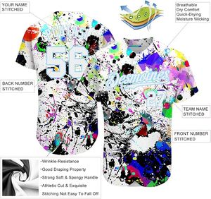 Hot Selling Premium Quality Printed Baseball Jersey 100% Polyester Unisex Adult Anti-Bacterial Breathable Quick Dry Moisture - Product Image 2