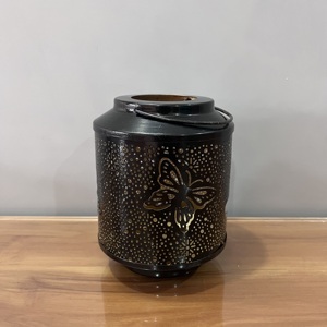Metal Butterfly Candle Holder Hollow <b>Lantern</b> <b>Tea</b> <b>Light</b> Decorative Jar for Home Wedding Ramadan Decor - Product Image 3