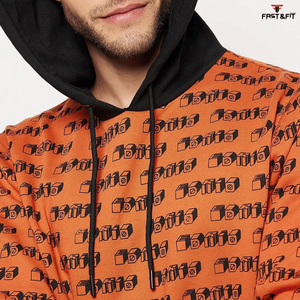 Conjunto Deportivo Informal con Capucha, 100% Algodón, Estampado Personalizado, para Hombre, Ligero, de Alta Calidad, Diseño 2 en 1, Ecológico - Product Image 5