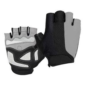 Guantes de Gimnasio de Cuero para Entrenamiento, Guantes de Levantamiento de Pesas con Logotipo Personalizado, Unisex, Sin Dedos, Agarre Fuerte, Transpirables - Product Image 1