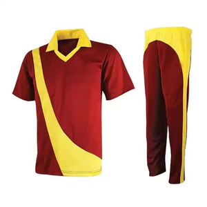 Nuevo Diseño de Camiseta y Pantalones de Cricket 100% Poliéster con Logotipo Personalizado en la Parte Delantera, de Secado Rápido y Transpirable - Product Image 2
