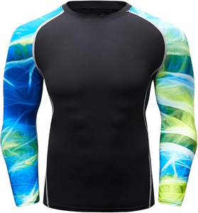 T-shirt de compression pour homme de qualité supérieure pour la gym, le crossfit, la musculation, la course à pied, le yoga et le fitness, respirant et hautement élastique - Product Image 1
