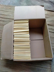 Natural <b>Reusable</b> Bamboo <b>Straws</b> Eco Friendly Drinking <b>Straw</b> with Cleaning Brush for Juice Smoothie Coffee Cocktails Ready - Product Image 1