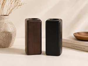 Affordable Handmade Wooden Vase for Pampas <b>Grass</b>, <b>Dried</b> Flowers and Elegant Farmhouse Home Table Decoration - Product Image 3
