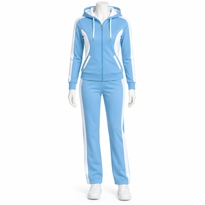 Custom Private Label <b>Plain</b> Women <b>Tracksuit</b> OEM Serviced 2026 New Arrival Custom Logo Fashion Sportswear Women <b>Tracksuits</b> - Product Image 3