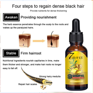 Acondicionador Capilar Herbal de Jengibre Caliente, Humectante Líquido para un Crecimiento del Cabello Suave, Esencia - Product Image 4