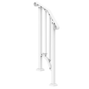 Kit Corrimano per Scale a 1-2 Gradini in Acciaio al Carbonio, Corrimano Transizionale per Esterni, Facile Installazione - Product Image 5