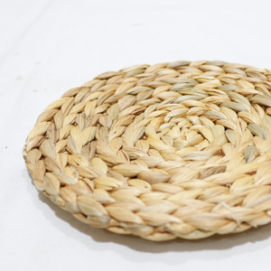 Water Hyacinth Bohemian Style Handmade Eco-Friendly <b>Round</b> Woven <b>Placemat</b> for Home Decor Premium Durable Reusable Made in Vietnam - Product Image 6