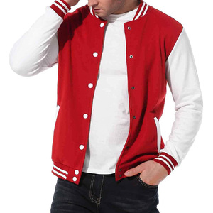 <b>White</b> & Red color <b>men</b> fashion varsity <b>jacket</b> Wholesale <b>Men's</b> street wear fashion High Quality Wool Varsity <b>Jacket</b> - Product Image 4