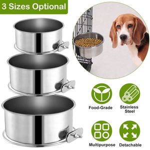 Gabbia per Animali Domestici Smontabile con Ciotole Appese per Cibo e Acqua, Comode Ciotole e Mangiatoie Accessibili per Animali - Product Image 3