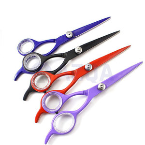 Ensemble professionnel de ciseaux de coiffure et d'éclaircissage en acier inoxydable avec ciseaux à pointe fine et rasoirs pour salon de coiffure (vente en gros) - Product Image 3