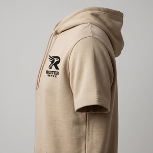 Custom <b>Short</b> <b>Sleeve</b> <b>Hoodie</b> - Product Image 5