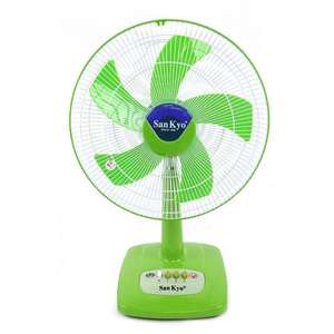 Premium 16-Inch Electric Pedestal 3-Speed Adjustable Height 5-Blade ABS OEM ODM Sankyo High-Performance Desk <b>Table</b> Fan Brand - Product Image 2