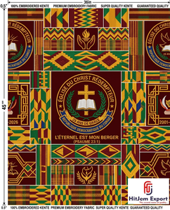 Fabricante de Tela Africana Kente de Lujo, Proveedor de Textiles para Uniformes de Iglesia, Aniversarios y Conveniones - Product Image 6