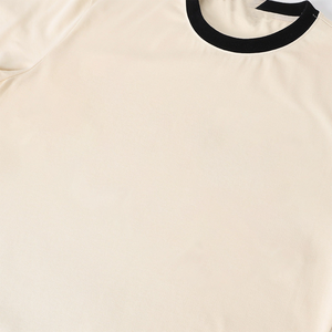 T-shirt Ringer Homme 2026 avec Logo Brodé Personnalisé – 100% Coton, Mode Décontractée Streetwear, Bordure Contrastante |   OEM respirant et doux - Product Image 3