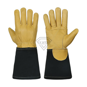 Custom Leather Beekeeping <b>Gloves</b> <b>Long</b> Canvas Cuff Protective Apiary Safety <b>Gloves</b> Durable Sting Resistant Work <b>Gloves</b> - Product Image 4