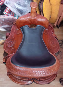 Sillín de caballo personalizable de cuero Natural 100% Western Pleasure Trail Riding Saddle Heavy Duty Precio barato para pedidos a granel - Product Image 3