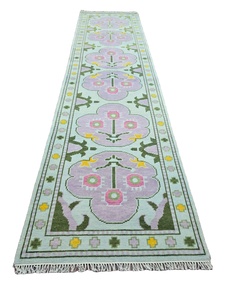 Alfombras de corredor anudadas a mano tradicionales de algodón de alta calidad, 2,8x12, juegos de sala de estar personalizados, área antideslizante hecha a mano para mascotas - Product Image 2