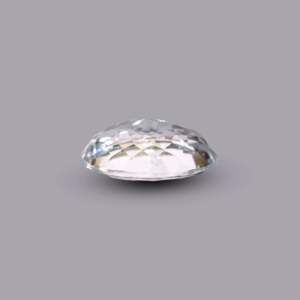 Natural Sky Blue Aquamarine 5.2 Carat Faceted Oval Cabochon Loose Gemstone for Fine Jewelry - Product Image 3