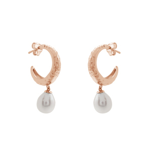 ต่างหูเงินแท้ S925 ประดับมุกน้ำจืดสีขาวรูปไข่ธรรมชาติ สำหรับผู้หญิง - Product Image 3