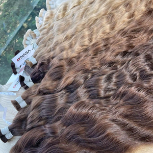 Extensions de Cheveux Naturels Vietnamiens Bruts 2026, 100% Haute Qualité, Lisses, Double Trame, Vente Chaude - Product Image 1