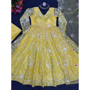 ชุดทำงานด้ายออร์แกซซ่าด้านล่างมีสีเหลืองดูปองตา - Product Image 4