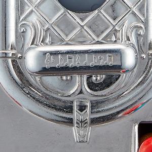 Máquina de chicles Kwang Hsieh de 12 pulgadas, roja, metálica, operada con monedas, con capacidad para 2 libras (versión francesa) - Product Image 5