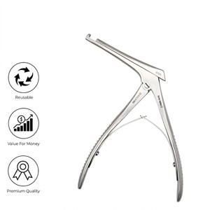 เครื่องมือผ่าตัดกระดูกและประสาทศาสตร์ Kerrison Punch SI-KPR-33 ขนาด 4x4 มม. ความยาว 85 มม. แกน 17 ซม. ทำจากสแตนเลสสตีล ใช้งานด้วยมือ นำกลับมาใช้ใหม่ได้ - Product Image 2