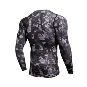 เสื้อกีฬาแขนยาวผ้าโพลีเอสเตอร์สแปนเด็กซ์ระบายอากาศได้ดีป้องกันผดผื่นมีประสิทธิภาพผ้าซับเหงื่อ - Product Image 3
