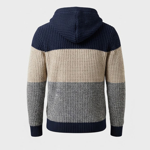 Compra al por Mayor de Suéteres con Capucha de Punto Personalizados para Hombre, 100% Algodón, Impermeables - Product Image 3