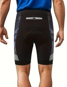 B503 Men's Eco-Friendly Viscose/Cotton <b>Plaid</b> Pattern Corduroy Sporty High Waist Breathable Cropped Summer Sports <b>Shorts</b> - Product Image 3