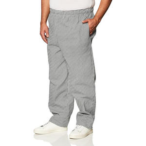 กางเกงเชฟทรงตรงสำหรับผู้ชาย ผ้าคอร์ดูรอย 100% ผ้าฝ้าย ระบายอากาศได้ดี ปรับแต่งโลโก้ได้ ซิปตกแต่ง ลวดลายฟอกสี กางเกงวอร์มทรงขาบาน - Product Image 3