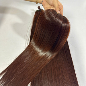 Precio al por mayor Ksix Cabello Virgen Vietnamita de Doble Trama en Color Marrón 100g con Empaque Estilo Negro - Product Image 2