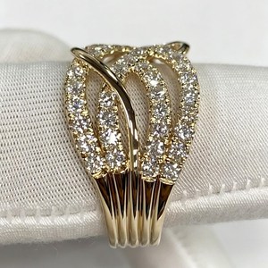แหวนเพชรทรงกลมแบบ Infinity Weave หลายวงซ้อนกัน ผลิตในห้องปฏิบัติการ ทองคำแท้ 14K ของขวัญสุดหรูสำหรับงานแต่งงาน - Product Image 5