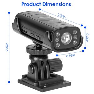 Caméra de recul sans fil rechargeable avec vision nocturne pour voitures, base adhésive flexible, guide de montage pour véhicules, moniteurs bébé/animal de compagnie - Product Image 4