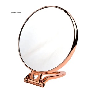 Daystar Trade Wall Mounted <b>Lighted</b> Gold-Plated 3X Magnification Modern Makeup <b>Mirror</b> Foldable Stand for Vanity Beauty Daily - Product Image 1