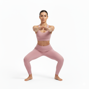 Women Solid Plus Size Yoga Set Nylon Spandex Gym Workout Seamless Yoga Outfit Sports <b>Bra</b> and Leggings Custom OEM Wholesale - Product Image 5