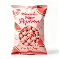 Sacs à Popcorn Personnalisés Imprimés, Sacs à Scellage Arrière de Qualité Alimentaire, Emballage en Plastique pour Popcorn avec Personnages de Dessins Animés