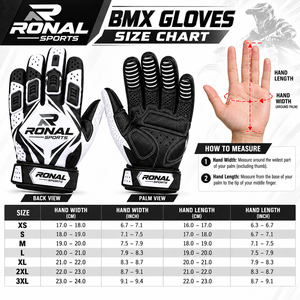 Guantes de Carreras Resistentes al Viento en Talla XXL a XS, Guantes de Motociclismo BMX MTB, Material Transpirable, Guantes para Bicicleta de Montaña - Product Image 5
