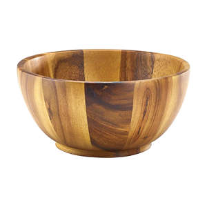 Tendance : Bols de service en bois faits à la main, écologiques, 2 pièces, finition naturelle brillante, compatibles lave-vaisselle, design moderne pour la maison - Product Image 3